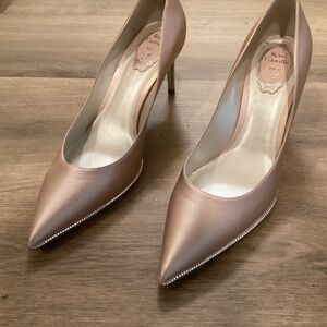 Rene Caovilla high heel pumps, nude, 40 1/2